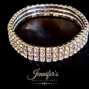 3/$25 Rhinestone Stretch Tennis Bracelet